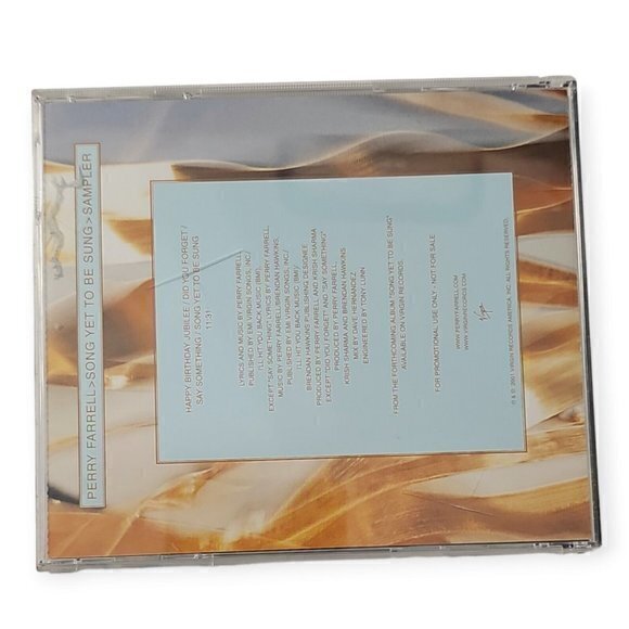 Perry Farrell – Song Yet To Be Sung‎ Sampler [2001 Promotional CD] - Picture 2 of 3